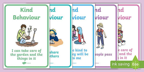 Positive Behaviour Word Cards