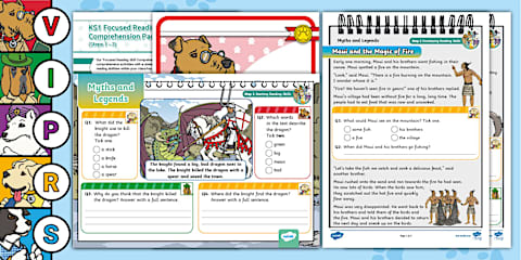 KS1 A Pirate's Life For Me: Focused Reading Skills Comprehension Pack