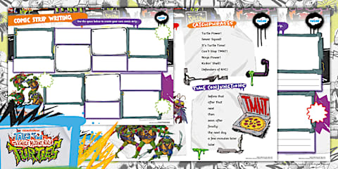 TMNT: Pencil Control and Letter Formation Activity Booklet