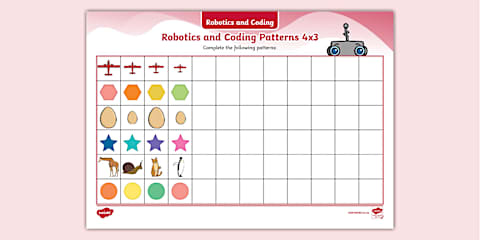 Grade R - Robotics and Coding - Term 1 - Cooding - Pattern Recognition ...