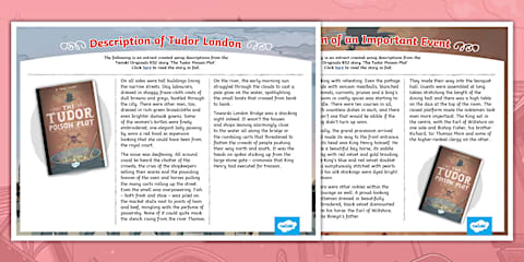 'The Tudor Poison Plot' Upper KS2 Reading and Writing Starter Activity ...