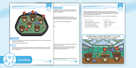 EYFS Nursery Maths Counting: Stop at 1, 2, 3, 4, 5 Large Activity Tray ...