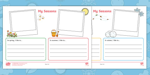 Seasons Non-Chronological Report Template Pack
