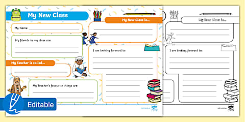 Transition Gs Old Class, New Class Transition Worksheet