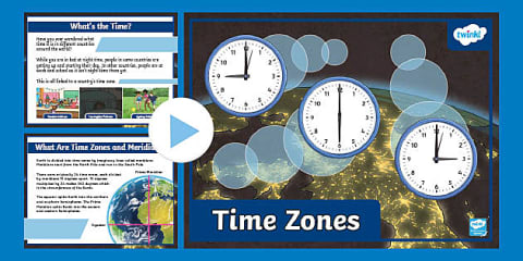 Timezone Learning Time Zones Differentiated Activity Sheet