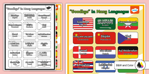 Goodbye Languages On Flags