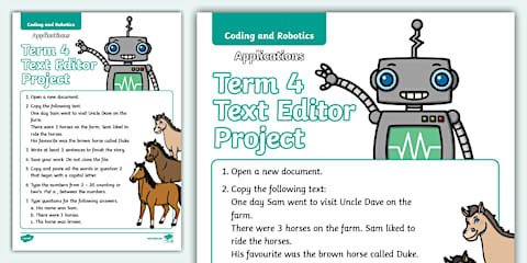 Grade 2 Robotics and Coding - Term 4 -Robotics - Reading Comprehension ...