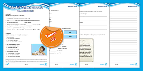 ESL Should or Shouldn't Worksheet [Kids, A2]