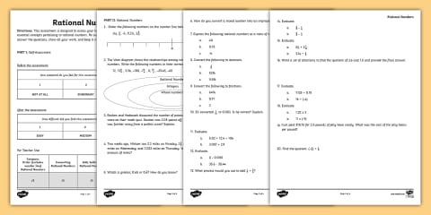 Sixth Grade Compare and Order Rational Numbers