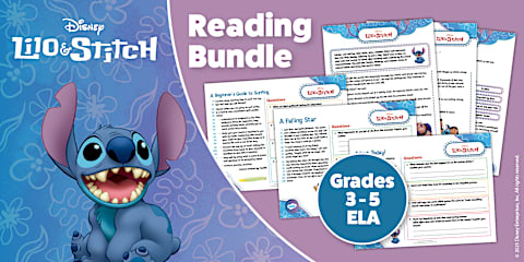 Stitch Homework Lilo & Stitch: Family & Belonging Activity Pack for 3rd-5th Grade