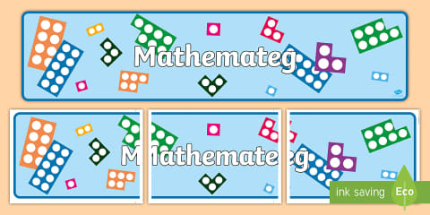 Mathamatig Pecyn Arddangos Wal Weithio Mathemateg