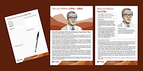 James Watson Influential Scientists Poster and Fact File