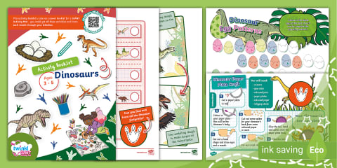 All About Dinosaurs Activity Booklet for PreK-K