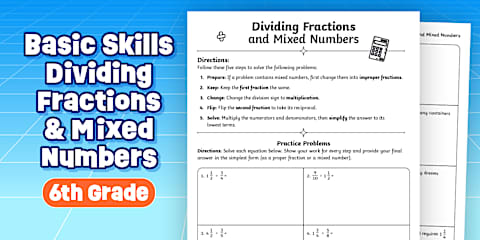 Sixth Grade Math Basic Skills Multi-Digit Multiplication Practice Worksheet