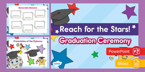 Preschool Graduation Slides - Editable
