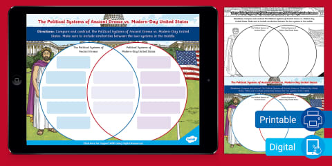 Ancient Greece Map Labeling and Analysis Worksheet for 6th-8th Grade