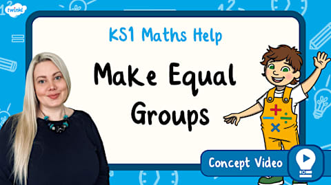 Making Equal Groups - Sharing | KS1 Maths Concept Video