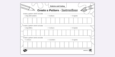 Grade 3 Robotics and Coding - Coding - Worksheet: Sequencing - Three ...