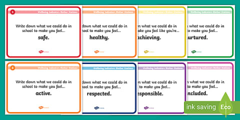 Wellbeing Web Activity Sheet - Second Level