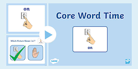 Core Word PowerPoint - Same/Different