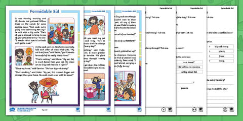 Year 1 Reading Revision Activity Mat Pack 2