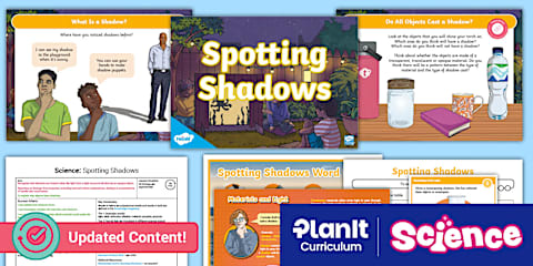 Science Light and Shadows Investigation Prompt Display Poster