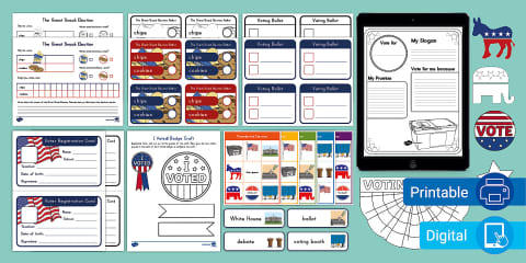 Rights and Responsibilities of Citizens Activity Pack for K-2nd Grade