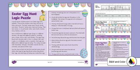 KS3 Easter: Four-Figure Grid References Picture Puzzles