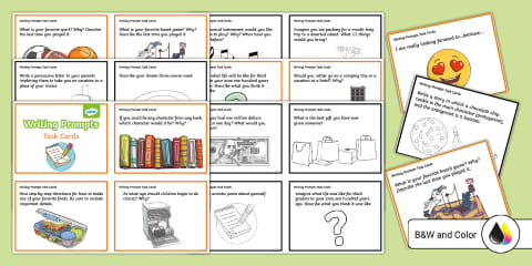Third Grade Writing Prompts PowerPoint & Google Slides