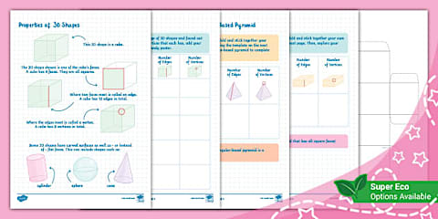 3D Shape Challenge Cards (Ages 6 - 7)