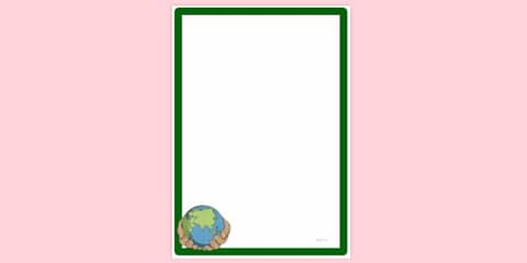 Earth Day Page Borders
