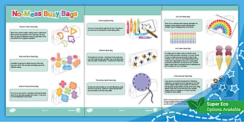 Build a Sundae Busy Bag Prompt Card and Resource Pack