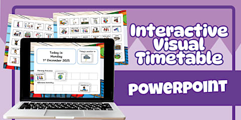 Activity Time Slide Example Interactive Daily Routine PowerPoint & Google Slides