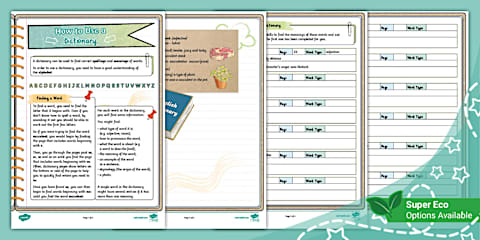 Fun Dictionary Activities