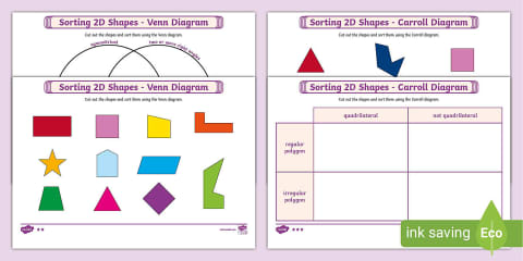 Year 4 Properties of 2D Shapes Activity Sheet