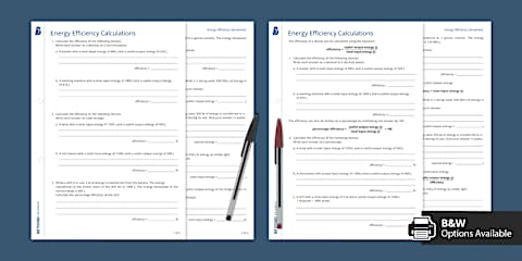 Calculating Power Worksheet