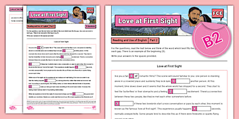 B2 First (FCE) - Reading and Use of English Part 2 - Practice Sheet ...