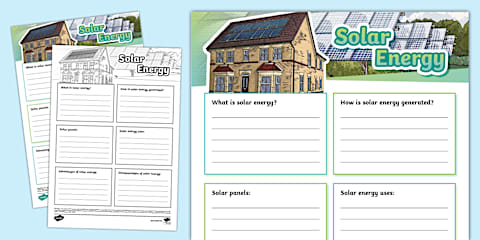 Solar Energy Worksheet