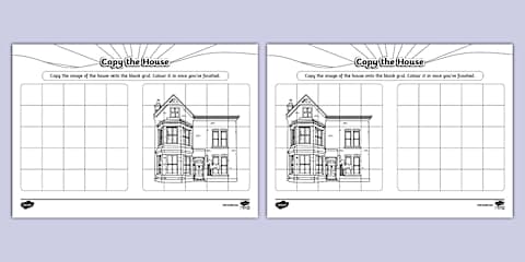 Copy the Buildings Using Perspective Worksheet