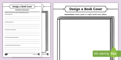 Book Cover Template Design Activity