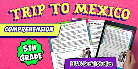 All About Mexico Fact Cards for 3rd-5th Grade