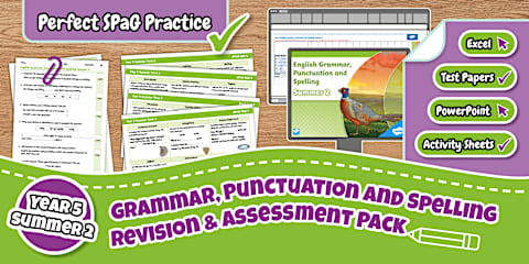 Year 3 Summer 2 Grammar, Punctuation and Spelling Revision & Assessment ...