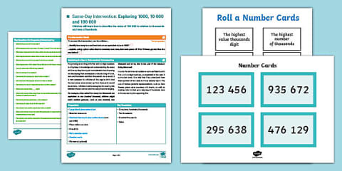 Year 5 Maths Same-Day Intervention Plan: Reading and Writing Five- and ...