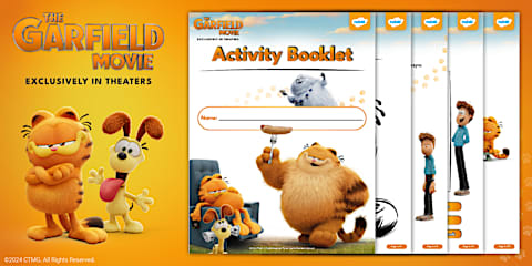Garfield Homework Garfield: Math Decoder Worksheet for K-2nd Grade
