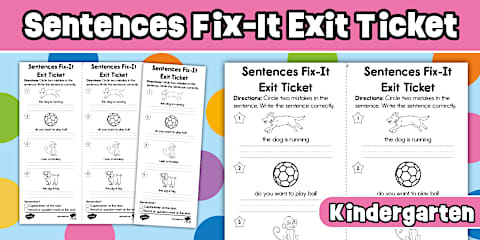 Time. Sort Worksheet I Know My Vowels Exit Ticket for PreK-K