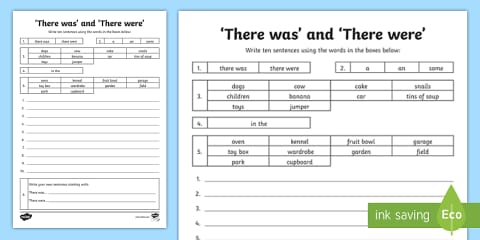 ESL Was / Were Activity Sheet [Teens, A2]