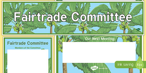 Charity Committee Display Banner and Poster