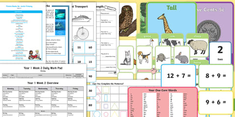 Year 1 Week 1 Relief Teaching Resource Pack