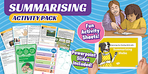 Summarising Super Six Reading Comprehension Pack