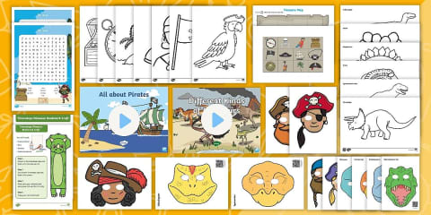 Summer Camp Scrapbook Cutouts
